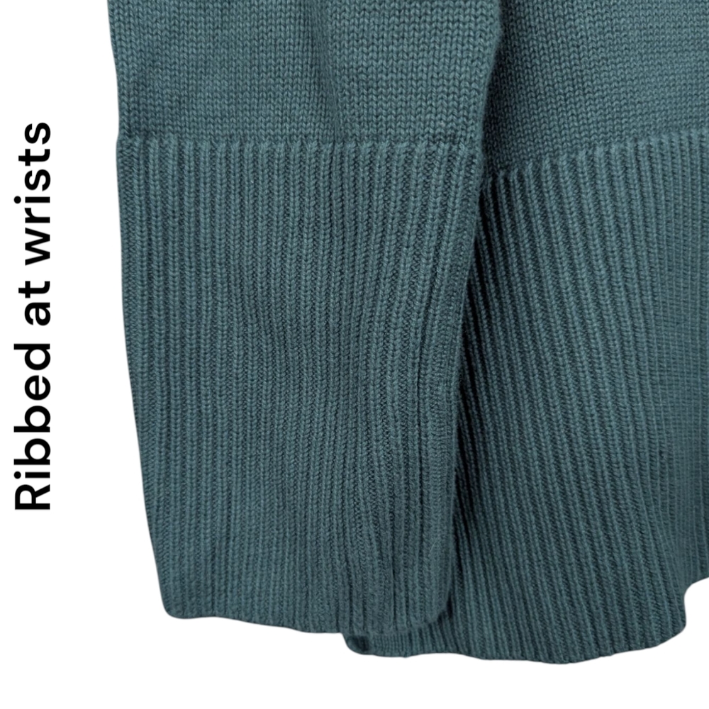 GAP | Women's Ribbed Cowl Neck Pullover Oversized Sweater | Green | Medium - Picture 5 of 12